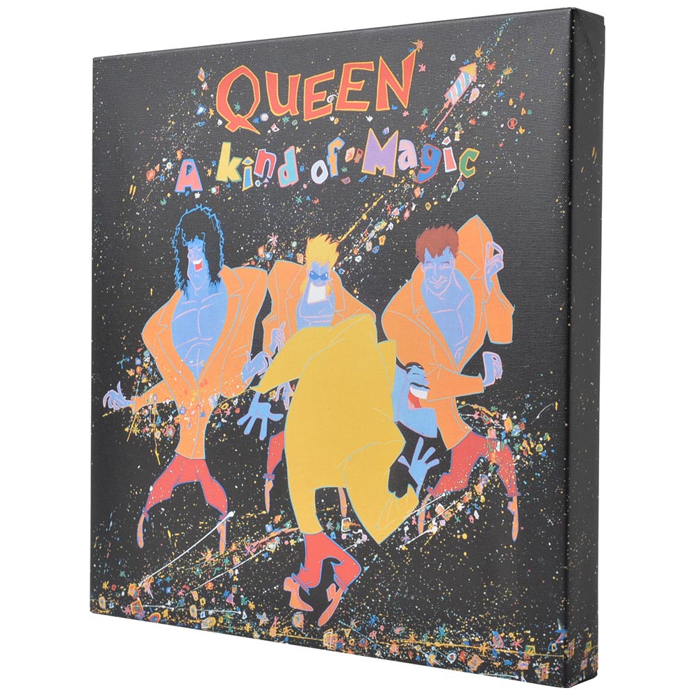 QUEEN クイーン (初来日50周年 ) - A Kind of Magic/ キャンバス・プリント木枠(40×40×3.8cm) / インテリア額 - PGS